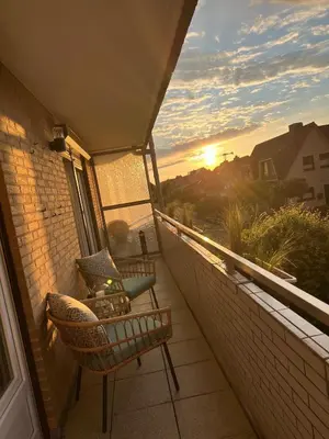 Ein Balkon oder eine Terrasse in der Unterkunft Deichsuite