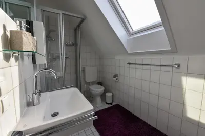 Ein Badezimmer in der Unterkunft 