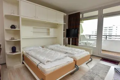 Ein Bett oder Betten in einem Zimmer der Unterkunft Haus 