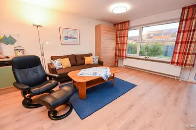 Ein Sitzbereich in der Unterkunft Haus 