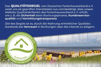 Ein Zertifikat, Auszeichnung, Logo oder anderes Dokument, das in der Unterkunft Haus 