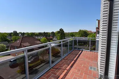 Ein Balkon oder eine Terrasse in der Unterkunft Haus 