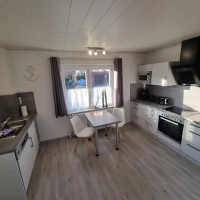 Küche/Küchenzeile in der Unterkunft Haus Nordseeschatz Appartement 15 Große Schatzkiste 4 Personen