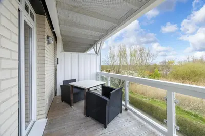 Ein Balkon oder eine Terrasse in der Unterkunft Resort Deichgraf Resort Deichgraf 27-10