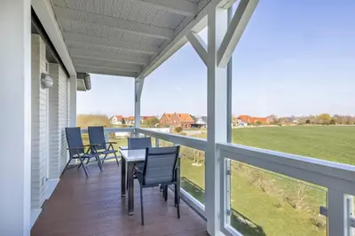 Ein Balkon oder eine Terrasse in der Unterkunft Resort Deichgraf Resort Deichgraf 31-08
