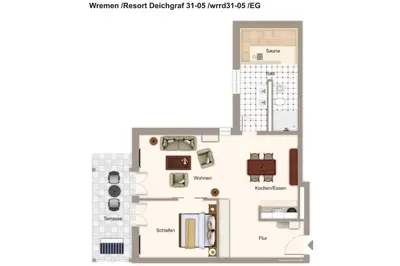 Grundriss der Unterkunft Resort Deichgraf Resort Deichgraf 31-05