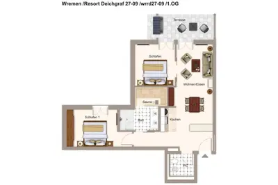 Grundriss der Unterkunft Resort Deichgraf Resort Deichgraf 27-09