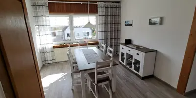 Küche/Küchenzeile in der Unterkunft Ankes Ferienwohnung