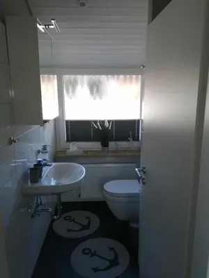 Ein Badezimmer in der Unterkunft Bude im Windrosenweg