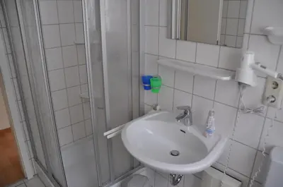 Ein Badezimmer in der Unterkunft Nordseedüne, Ferienwohnung 3