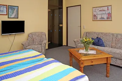 TV/Unterhaltungsangebot in der Unterkunft Haus Apart, Whg 1