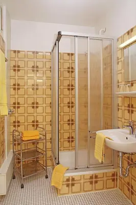 Ein Badezimmer in der Unterkunft Haus Apart, Whg 1