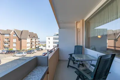 Ein Balkon oder eine Terrasse in der Unterkunft Haus Baltic, Whg 13