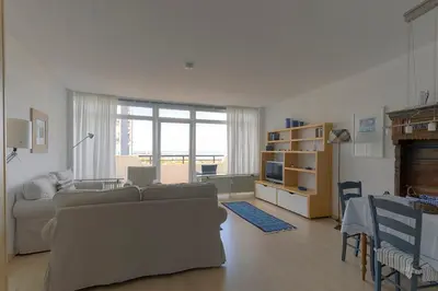 Ein Sitzbereich in der Unterkunft Panoramahaus Duhnen - Wohnung 31