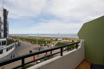 Ein allgemeiner Meerblick oder ein Meerblick von der Ferienwohnung aus