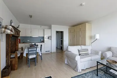 Küche/Küchenzeile in der Unterkunft Panoramahaus Duhnen - Wohnung 31