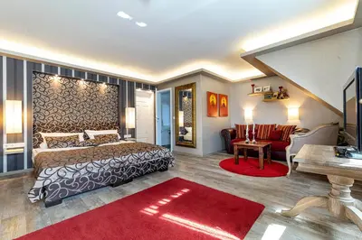 Ein Bett oder Betten in einem Zimmer der Unterkunft Landhaus Wremer Deel