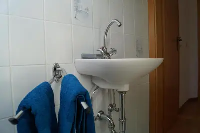 Ein Badezimmer in der Unterkunft Haus Katharina Ferienwohnung 1