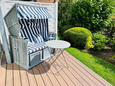 Ein Garten an der Unterkunft 