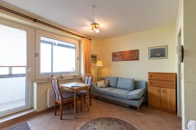 Ein Sitzbereich in der Unterkunft Haus Elisabeth, Whg 14