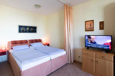 Ein Bett oder Betten in einem Zimmer der Unterkunft Haus Elisabeth, Whg 14