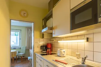 Küche/Küchenzeile in der Unterkunft Haus Elisabeth, Whg 23
