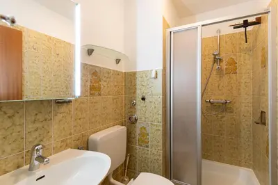 Ein Badezimmer in der Unterkunft Haus Medemsand, Whg 201