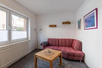 Ein Sitzbereich in der Unterkunft Haus Relax, Whg 1