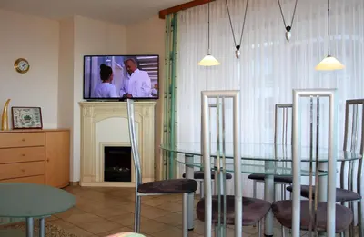 TV/Unterhaltungsangebot in der Unterkunft Haus Nautilus, Whg 1