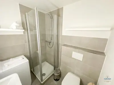 Ein Badezimmer in der Unterkunft Haus Essen Duhnen Wohnung 10