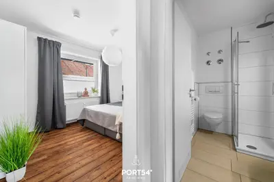 Ein Badezimmer in der Unterkunft Möwennest Büsum