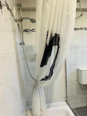 Ein Badezimmer in der Unterkunft Dat Blockhus am Diek