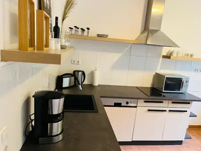 Küche/Küchenzeile in der Unterkunft Diek Hus