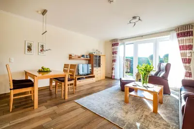 Küche/Küchenzeile in der Unterkunft Haus Seehafen Apartment 0 4