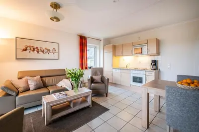 Küche/Küchenzeile in der Unterkunft Haus Seewärts Wohnen Apartment 0 7
