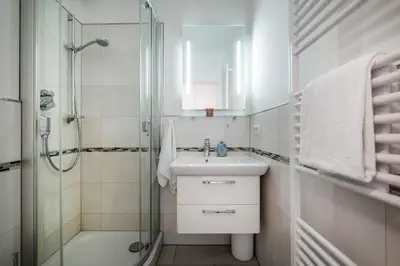 Ein Badezimmer in der Unterkunft Haus Am Anker Wohnung 7