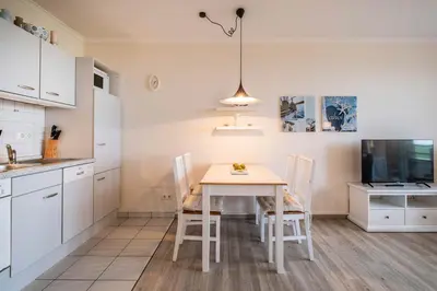 Küche/Küchenzeile in der Unterkunft Haus Seewärts Wohnen Apartment 2 3