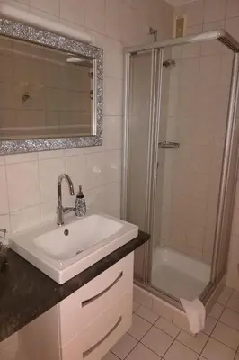 Ein Badezimmer in der Unterkunft Haus Seemeile Wohnung 2 2