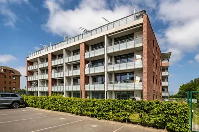 Das Gebäude in dem sich die Ferienwohnung befindet