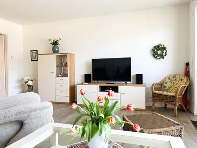 TV/Unterhaltungsangebot in der Unterkunft Haus Strandläufer Apartment 1 5