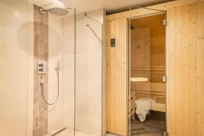 Ein Badezimmer in der Unterkunft Haus Strandläufer Apartment 1 6 DeichLounge