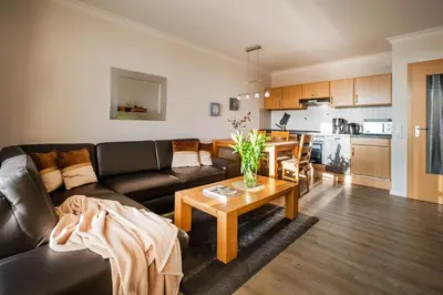 Küche/Küchenzeile in der Unterkunft Haus Ankerplatz Apartment 2 5