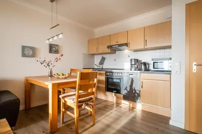 Küche/Küchenzeile in der Unterkunft Haus Ankerplatz Apartment 2 5