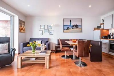 Küche/Küchenzeile in der Unterkunft Haus Ankerplatz Apartment 3 5