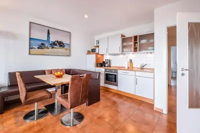 Küche/Küchenzeile in der Unterkunft Haus Ankerplatz Apartment 3 5