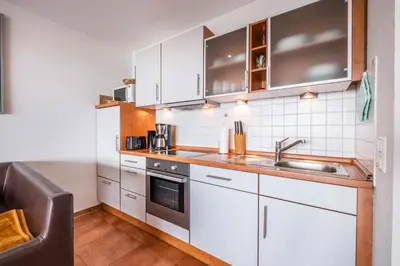 Küche/Küchenzeile in der Unterkunft Haus Ankerplatz Apartment 3 5