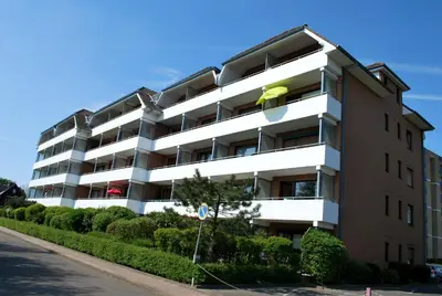 Das Gebäude in dem sich die Ferienwohnung befindet