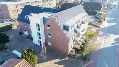 Das Gebäude in dem sich die Ferienwohnung befindet