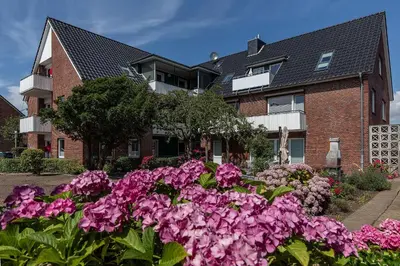 Ein Garten an der Unterkunft Haus Treibholz Apartment 9