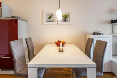Küche/Küchenzeile in der Unterkunft Haus Hafenresidenz Apartment 2 2